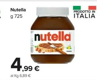 Carrefour Market Nutella offerta