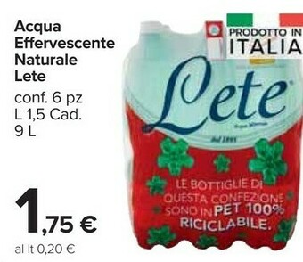 Carrefour Market Acqua minerale effervescente naturale offerta