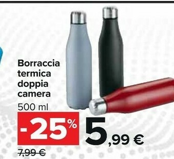 Carrefour Market Borraccia termica doppia camera offerta