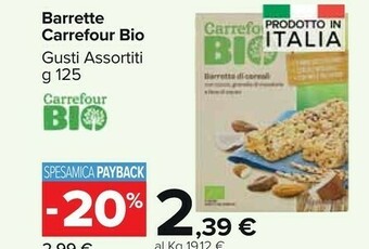 Carrefour Market Carrefour bio barrette offerta