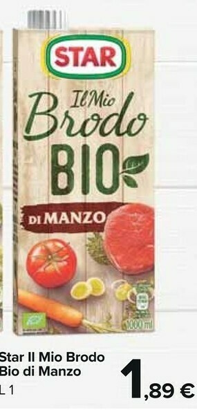 Carrefour Market Il mio brodo di manzo 1000 g(ml) offerta