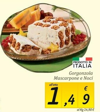Carrefour Market Gorgonzola mascarpone e noci offerta