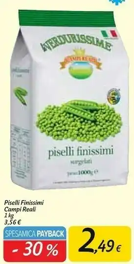 Carrefour Market Campi reali - piselli fini surgelati le verdurissime 1000 g(ml) offerta