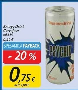 Carrefour Market Carrefour energy drink offerta