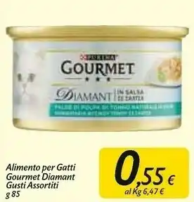 Carrefour Market Alimento per gatti gourmet diamant 85 g offerta