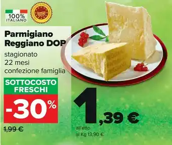 Carrefour Parmigiano reggiano offerta
