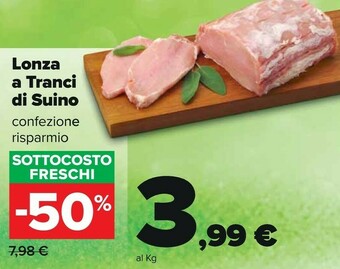 Carrefour Lonza a tranci di suino offerta