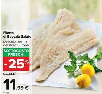Carrefour Filetto di baccalà salato offerta