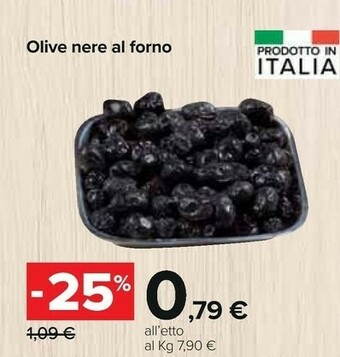 Carrefour Olive nere al forno offerta