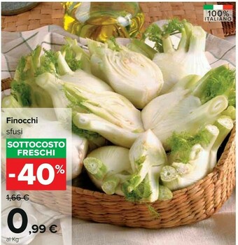 Carrefour Finocchi sfusi offerta