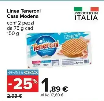 Carrefour Teneroni l'originale 150 g(ml) offerta