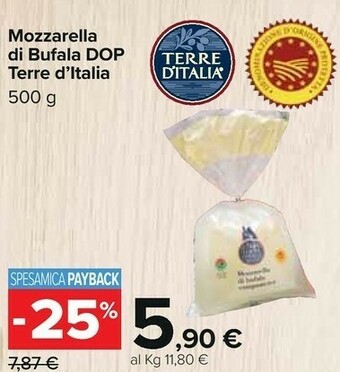 Carrefour Mozzarella di bufala campana offerta