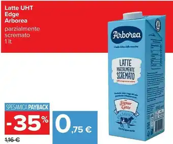 Carrefour Latte parzialmente scremato uht offerta