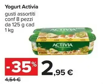Carrefour Activia naturale 1000 g(ml) offerta