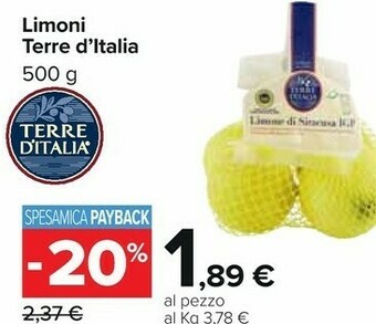 Carrefour Limoni offerta