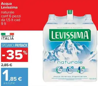 Carrefour Acqua minerale naturale offerta
