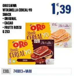 Adhoc Orosaiwa vitasnella cereal-yo snack offerta