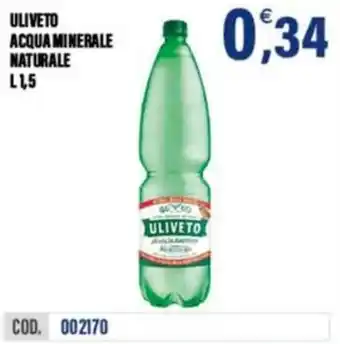 Adhoc Uliveto acqua minerale naturale offerta