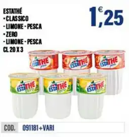 Adhoc Estathé, classico, limone, pesca, zero offerta