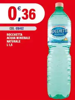 Adhoc Rocchetta acqua minerale naturale offerta