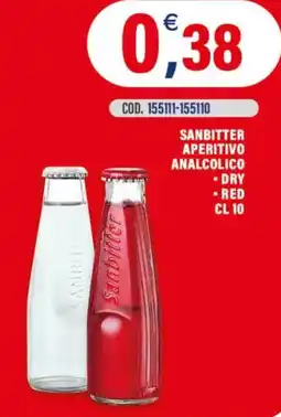 Adhoc Sanbitter aperitivo analcolico, dry, red offerta