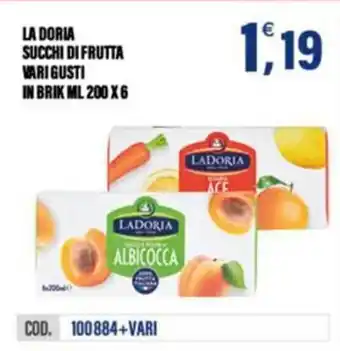 Adhoc La doria succhi di frutta offerta