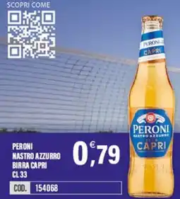 Adhoc Peroni nastro azzurgo birra birra capri offerta