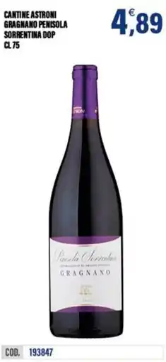 Adhoc Cantine astroni gragnano penisola sorrentina dop offerta