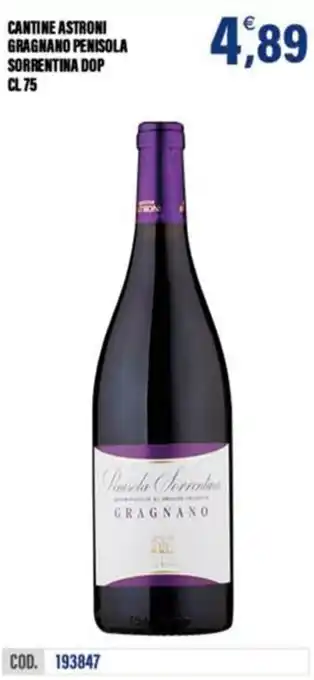 Adhoc Cantine astroni gragnano penisola sorrentina dop offerta