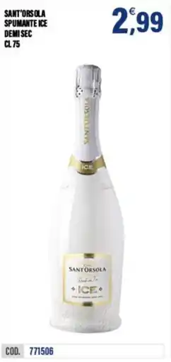 Adhoc Sant'orsola spumante ice demi sec offerta