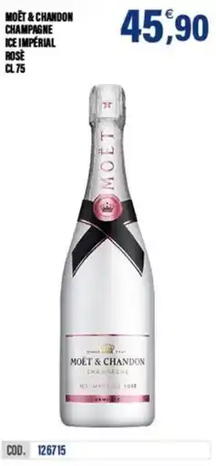 Adhoc Moet & chandon champagne ice impérial rose offerta