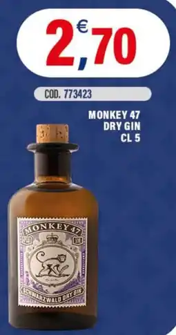 Adhoc Monkey 47 dry gin offerta
