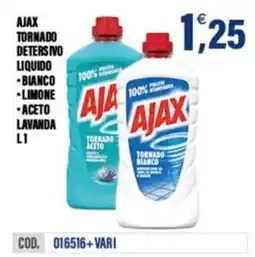 Adhoc Ajax tornado detersivo liquido offerta