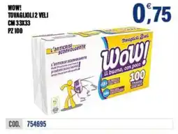 Adhoc Wow! tovaglioli 2 veli offerta