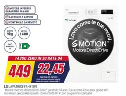 Trony LG LAVATRICE F4NX1WB offerta