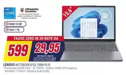 Trony LENOVO NOTEBOOK IPS3 15IRH1015 offerta