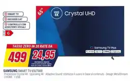 Trony SAMSUNG SMART TV 65U7000 offerta
