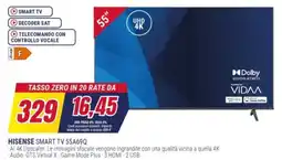 Trony HISENSE SMART TV 55A69Q offerta