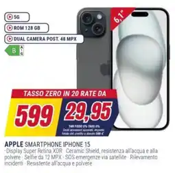 Trony APPLE SMARTPHONE IPHONE 15 offerta