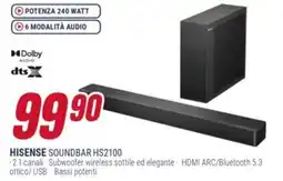 Trony HISENSE SOUNDBAR HS2100 offerta
