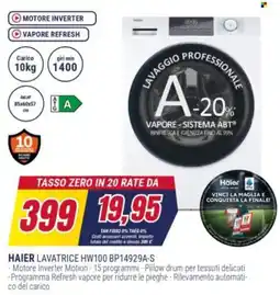 Trony HAIER LAVATRICE HW100 BP14929A-S offerta