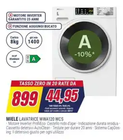 Trony MIELE LAVATRICE WWA120 WCS offerta