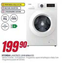 Trony HYUNDAI LAVATRICE LBHN-MN6A10S offerta