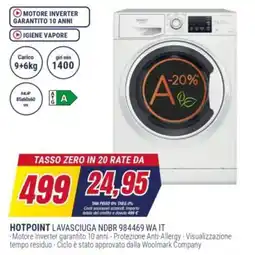 Trony HOTPOINT LAVASCIUGA NDBR 984469 WA IT offerta