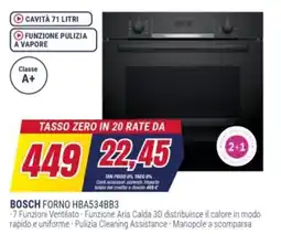Trony BOSCH FORNO HBA534BB3 offerta