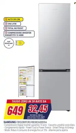 Trony SAMSUNG FRIGORIFERO RB38C600DSA offerta