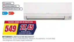 Trony MITSUBISHI CLIMATIZZATORE MSZ-DW25VF offerta