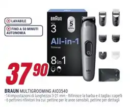 Trony BRAUN MULTIGROOMING AI03540 offerta