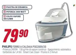 Trony PHILIPS FERRO A CALDAIA PSG2000/20 offerta