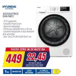 Trony HYUNDAI ASCIUGATRICE DHN-9MY1 offerta
